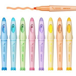 Writech Highlighter Chisel Tip Pens, 8ct